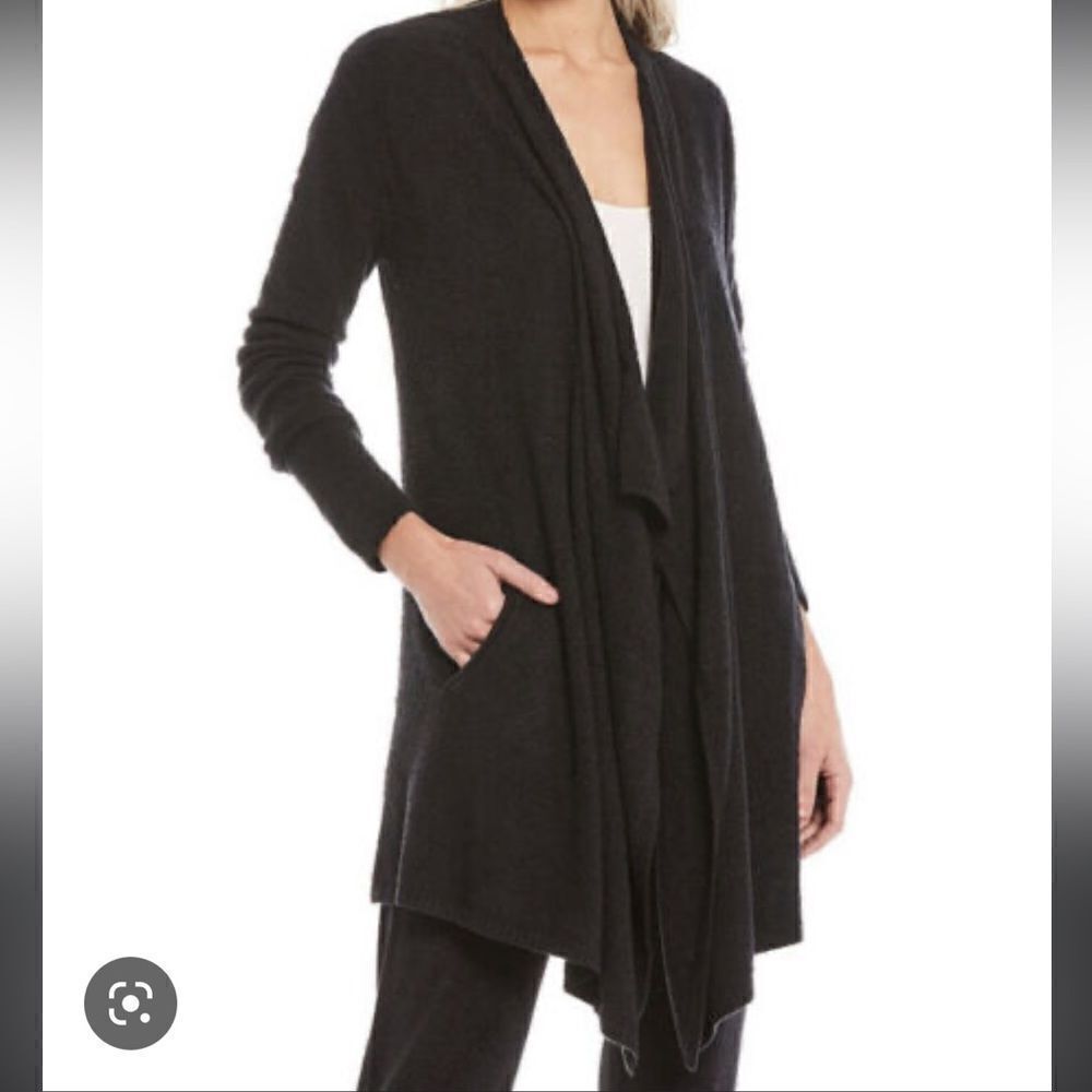 Barefoot Dreams Bamboo Chic Lite One Mile Cardigan Black XS